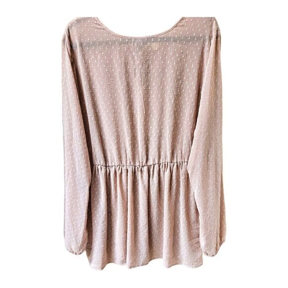 NWOT TORRID BLUSH Clip Dot Babydoll With Removable Cami - Picture 12 of 16